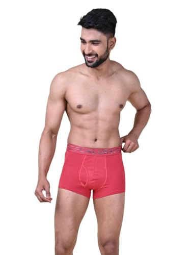 Image of Rupa Colors Solid Trunk for Men, Cotton Blend, Outer Elastic, Regular Fit, Pack of 1