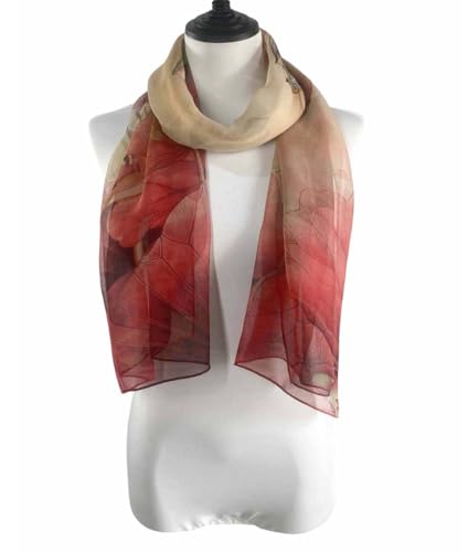 Image of Acotavie Scarfs for Women Lightweight Fashion Scarves Print Floral Pattern Scarf Shawl Wraps