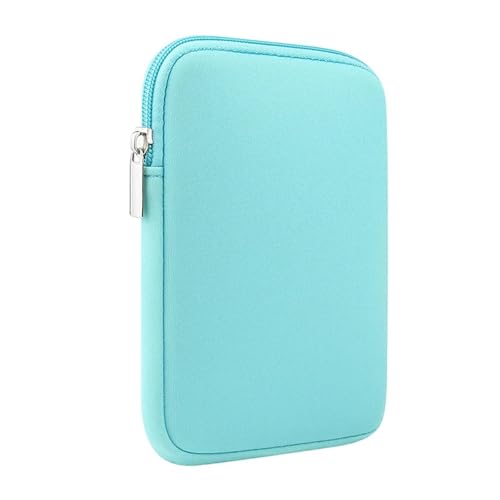 CNYUON Bolsa Protectora para Tableta Funda Suave for Tableta Ereader, Bolsa con Cremallera, Funda portátil for Tableta, Funda con Cremallera for Tableta(Green,8.7inch)