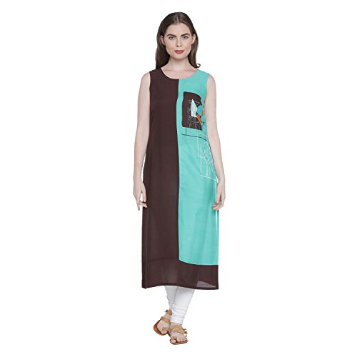 Image of Rangmanch By Pantaloons Women's Rayon Straight Kurta