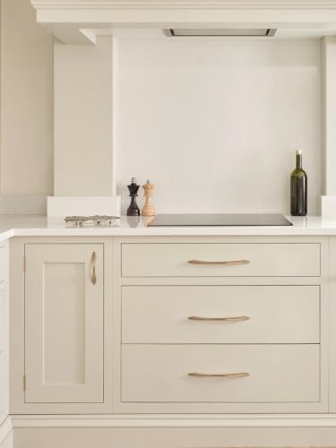 Image of 5 Pack Champagne Bronze Cabinet Pulls 3 Inch Arch Twisted Brass Handles Drawer Kitchen Cupboard Bathroom Dresser Cabinet Hardware Zinc Alloy