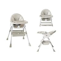 K IKIDO Chaise haute pour bébé, chaise pour repas bébé, évolutive pliable et adjustable, de 6 mois à 3 ans (15kg), avec plateau de table