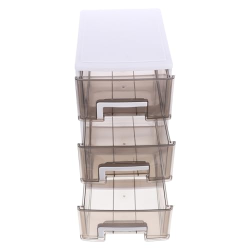 Armoire de rangement plastique PP transparent à 3 couches de bureau