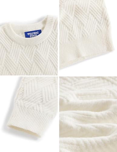 Image of Aelfric Eden Vintage Oversized Sweaters Crewneck Knit Pullover Baggy Loose Casual Cable Sweater 2025 Fall Clothes