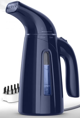 Image of OGHom Steamer for Clothes, Handheld Clothing Steamer for Garment, 240ml Big Capacity 700W Portable Travel Steam Iron(Deep Blue)