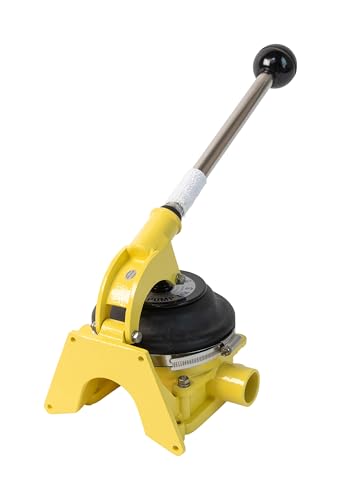 Whale BP3708 Gusher 10 Mk3 Manual Bilge Pump, On-Deck/Bulkhead, up to 17 GPM Flow Rate, 1 ½-Inch Hose Connections, for Boats Over 40 Feet