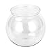 ljhnba Plastic Fish Bowls Round Aquarium Transparent Fish Keeper Fishbowl One-Piece Construction Shatterproof Starter Kit Clear Round Fish Bowl Plastic