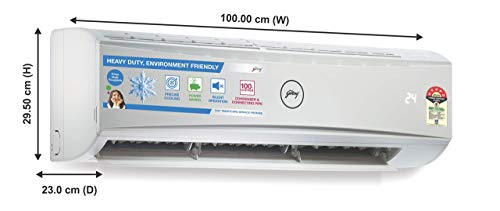 Image of (Renewed) Godrej 2 Ton 3 Star Inverter Split AC (Copper AC 2T GIC 24LTC3-WSA Split 3S White)