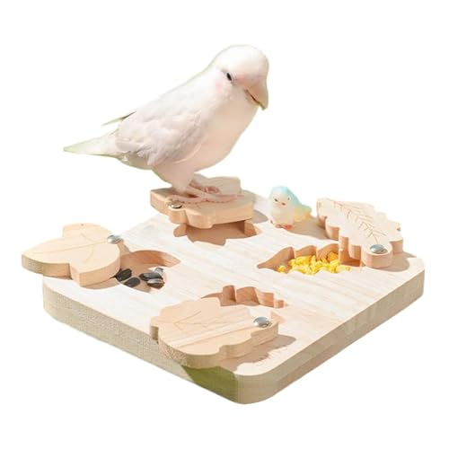 Bird Foraging Toys - Interactive Slow Feeder Puzzle, Activity Toy,