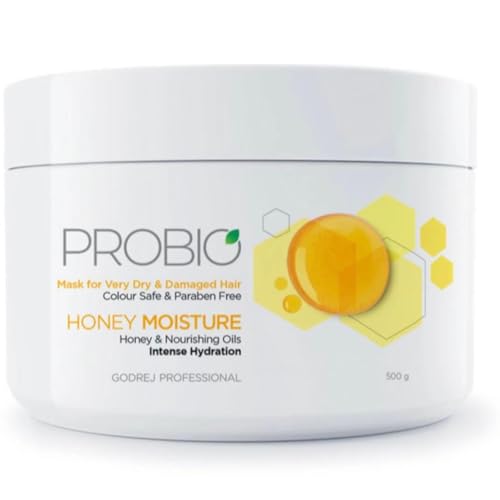 Image of God-Rej Probio Honey Moisture Hair Mask (500g), For Dry & Damaged Hair, No Sulphate, No Paraben, No Sls, No Sles With Honey & Nourishing Oil