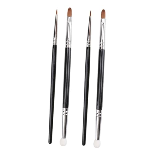 VINTORKY Pinceles De Maquillaje Doble Cabeza Para Ojeras y Acné Cepillos Para Corrector y Sombra Nasal Kit De Brochas Cosméticas Para Acabado