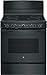 GE JB480DMBB 30" Freestanding Electric Range with 4 Elements Storage Drawer Self Clean and 5 cu. ft. Capacity in Black