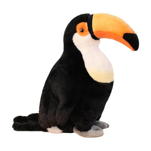 JISADER Tucán de Peluche de 30 cm, Animal Tropical de Peluche, Figura de pájaro Suave de Dibujos Animados para Adultos, niños, niñas y niños.