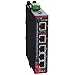 Red Lion Controls/Spectris - SLX-5MS-4ST - SLX-5MS-4ST Sixnet Slimline Plus 5 Port Managed Industrial Ethernet Switch with 3 RJ45 and 2 multimode ST Fiber, 4 km