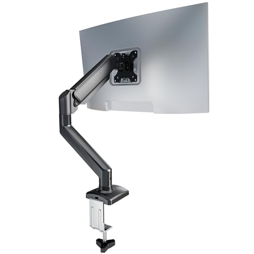 Single Monitor Arm Desk Mount，Gas Spring Monitors Arm for 17-32 inch Screens,Adjustable Computer...