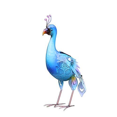 Solar Garden Lights, Solar Animal Lights, Metal Peacock Decoration, Garden Peacock Statue, Outdoor LED Seven Color Conversion Lights,Christmas Halloween Decoration, Yard, Path, Lawn Yard Decoration