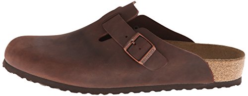 Image of Birkenstock Unisex Boston Soft Footbed, Habana Oiled Leather, 42 N EU
