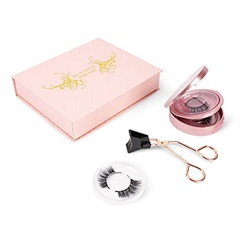 Latest Magnetic Eyelash Tool Kit, SanMoz Quantum Magnetic Eyelashes without Eyeliner and Glue, Handmade Waterproof and Smudge Resistant Reusable Eye Lash, 3 Pairs/Pack