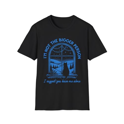 T-shirt I'm Not The Bigger Person pour look urbain décontracté en terrasse