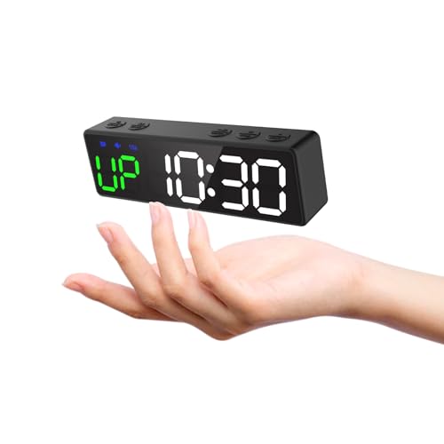 YZ Timer da Palestra, Cronometro Sportivo Portatile, Forte Magnete, Timer a Intervalli, Batteria Potente, Orologio da Parete Digitale 12/24H con Conto alla Rovescia e Timer per Casa Palestra