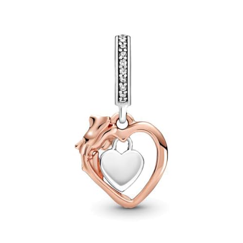 Image of Mom Family Charms Bead for Bracelets and Necklaces Jewelry Charm for Women Valentine Mother's Day