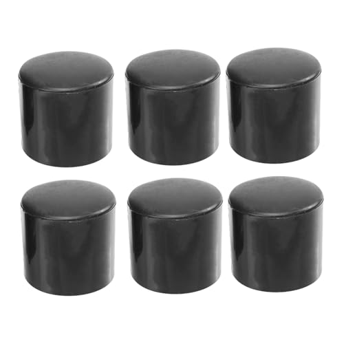 Veemoon 6 piezas Tiradores Cilindros Negros para Puertas Correderas Interiores de Resistentes y Duraderos Accesorios para Puertas de Tabiques Públicos Diseño Sencillo y Alta Capacidad de