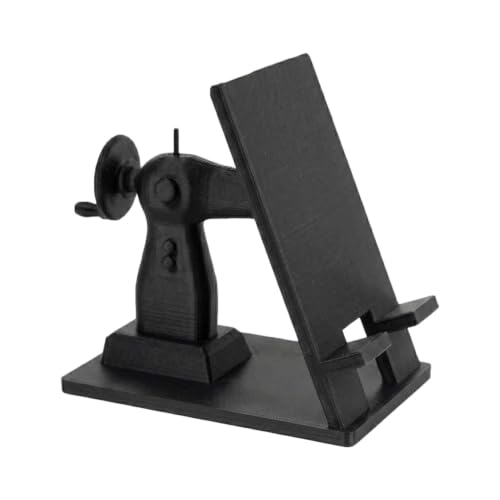 Soporte impreso en 3D retro con forma de máquina para mesa 2