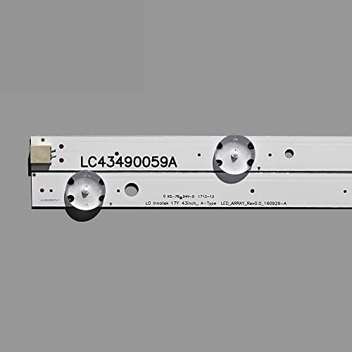 Tira de iluminación trasera para 43UJ6560 43UJ651V 43UJ561V repuesto LED de TV