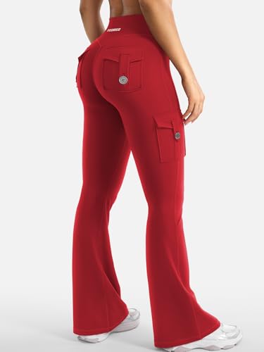Image of YEOREO CoreFlex Women Workout Flare Leggings