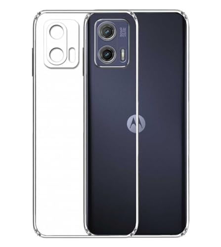 Image of Soft Silicone TPU Back Cover Compatible with Motorola Moto G73 5G, Transparent