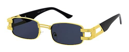 Dweebzilla Slim Classic Casual Rectangular Luxury Aviator Sunglasses