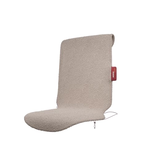 Stoov Heizdecke mit Abschaltautomatik - Kabellose Wärmedecke mit Base Akku: bis zu 2 Std. Wärme - Elektrische Heizmatte für Stuhl als Sitzauflage & Sitzheizung - Big Hug Wollig Beige