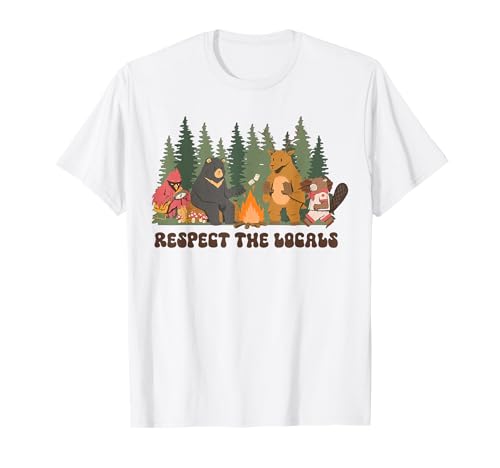 Respect The Local Bear Wildlife Animal National Parks T-Shirt