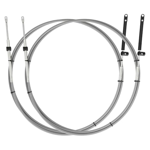 BOATCON 14FT Boat Throttle and Shift Cables,GEN I Remote Control Cable For Mercury Outboard 2pcs/set