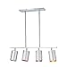 Lite Source LS-19744C/MULTI Cans 4-Lite Multi-Color Ceiling Lamp, Chrome