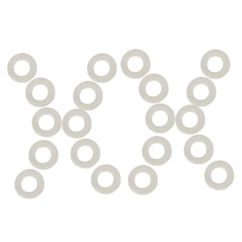 Toyvian 20個 キーパッド トロンボーン クラリネット トランペットケース マヨ楽器スタンド ミニベル トランペットワッシャー トランペット交換用パッド トランペットパッド 感じた 白い