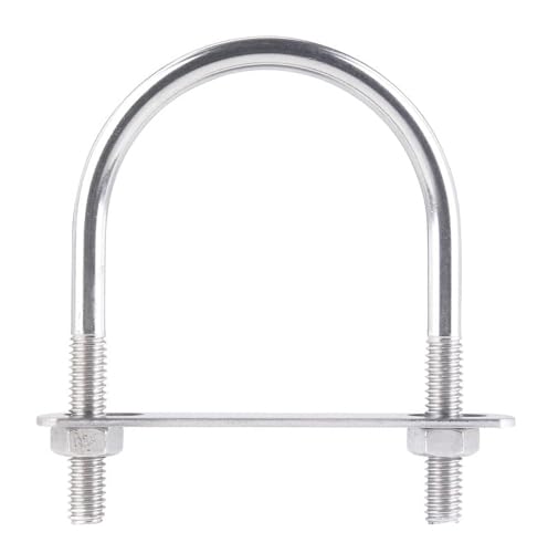 Hampton 5/16 in. S X 2-1/2 in. W X 3-1/2 in. L Coarse Stainless Steel U-Bolt - Total Qty: 5