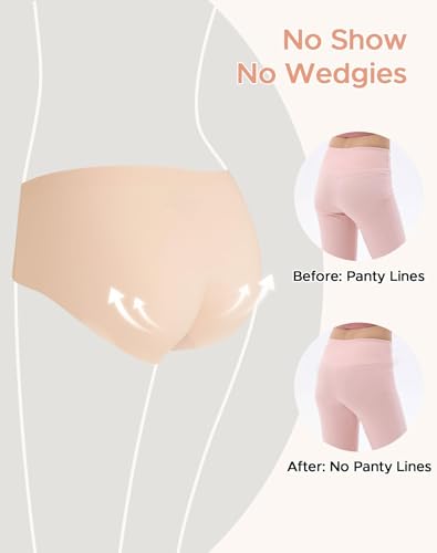 INNERSY Girls' Underwear Seamless Breathable No Show Lightweight Panties 6-Pack3