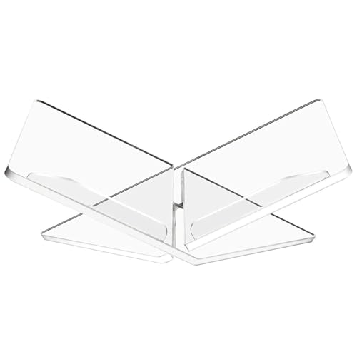 Soporte de libro de acrílico transparente y expositores de periódicos para biblioteca 6