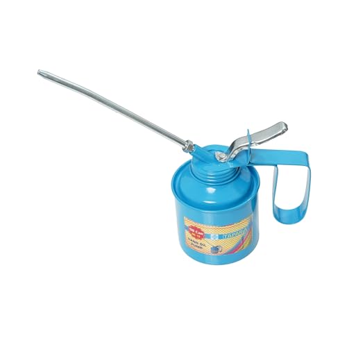 Image of Taparia Metal Oil Can Wesco Type (Capacity-1 /4 pint / 250cc, Spout Length-150mm)-Steel Ball Pump, Detachable Spout-Oiler for Bike Chain, Vehicle, Workshop & Automotive Use