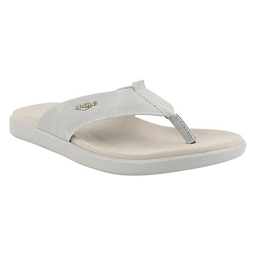 Image of Medifeet Men's Leather Thong Slippers
