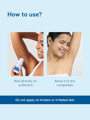 BeWise 4% AHA BHA Underarm Roll on Prevents Odour, Reduces Pigmentation | For Radiant Underarms | Long Lasting deodorant roll on with Fresh Floral Fragrance 50ml