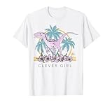 Jurassic World Raptor Clever Girl Floral Portrait T-Shirt