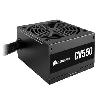 Fonte Corsair CV550-550W, 80 Plus Bronze, Preto - CP-9020210-WW