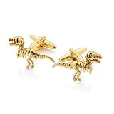 Silver, Gold, or Mixed Dinosaur Cufflinks (Gold)