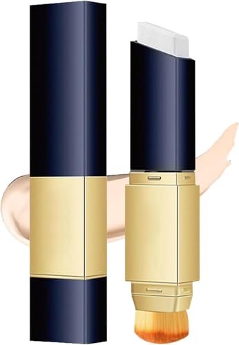 Color Changing Foundation Stick, Waterproof & Hydrating Lightweight Concealer Sticks, Full Coverage Concealer, Long-Lasting Foundation Face Makeup for Travel Daily Use (Ivory)