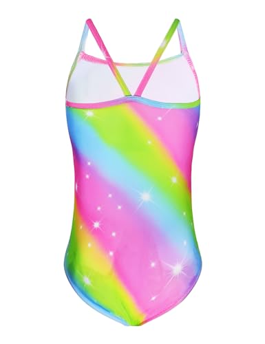 Image of Snowheart Girls Swimsuit One-Piece Bathing Suits Multicolor Kids Sport Summer Beach Swimwear for 2-12 Years Old