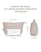 Narwey Travel Makeup Bag for Women Girl, Puffer Makeup Up Organizer Bag Cosmetic Bag, Puffy Cute Makeup Pouch Purse, Travel Toiletry Bag (Khaki)