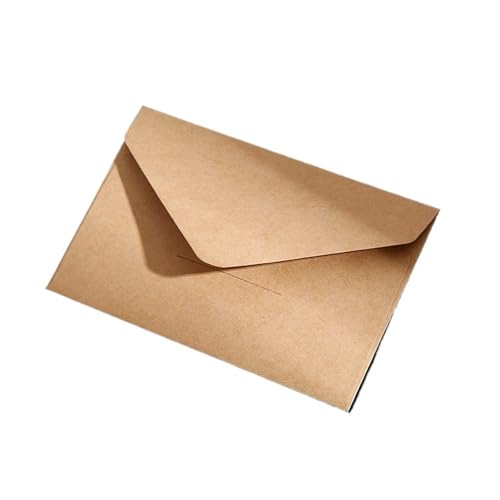 Enveloppes pour invitation en kraft kaki épaissi avec fermeture fil | Lot de 20 pièces