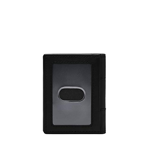 Fossil Men's Everett Leather Bifold Card Case Wallet, Black, (Model: Ml4399001) #TOP1